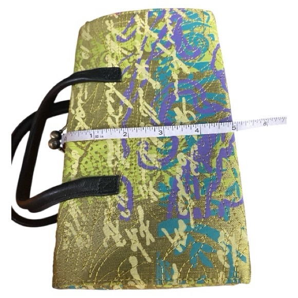 Kristen Lee Designs, Water Knabe, Silk Floral, Mini Bag, Satchel, RARE, like new - Picture 12 of 13